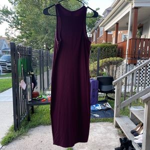 Maroon long dress